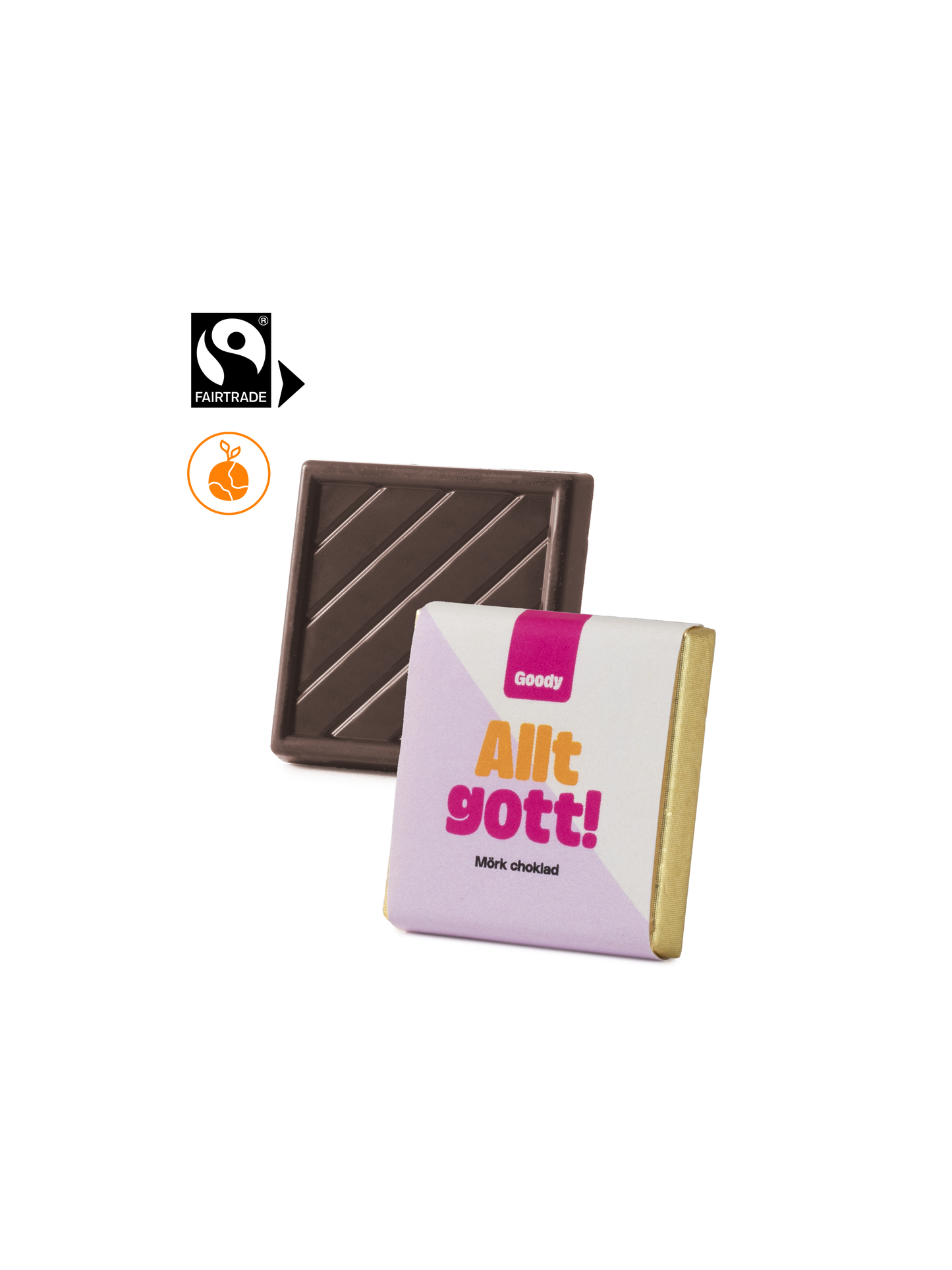 Chokladkvadrater 5g Eko & Fairtrade Express