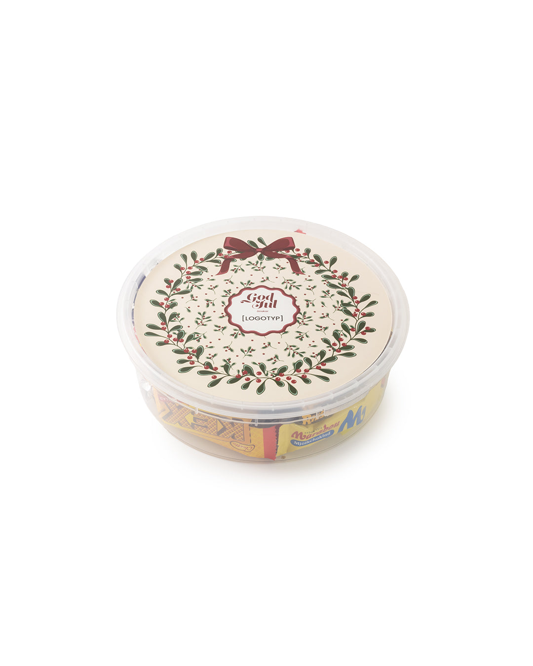 Rund juleboks 350 g