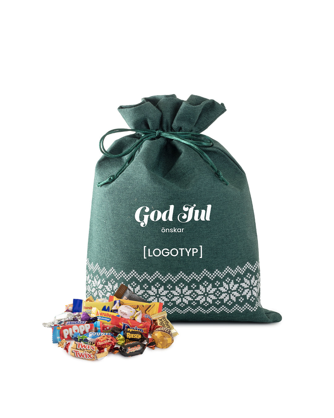 Julesekk Grønn Stor