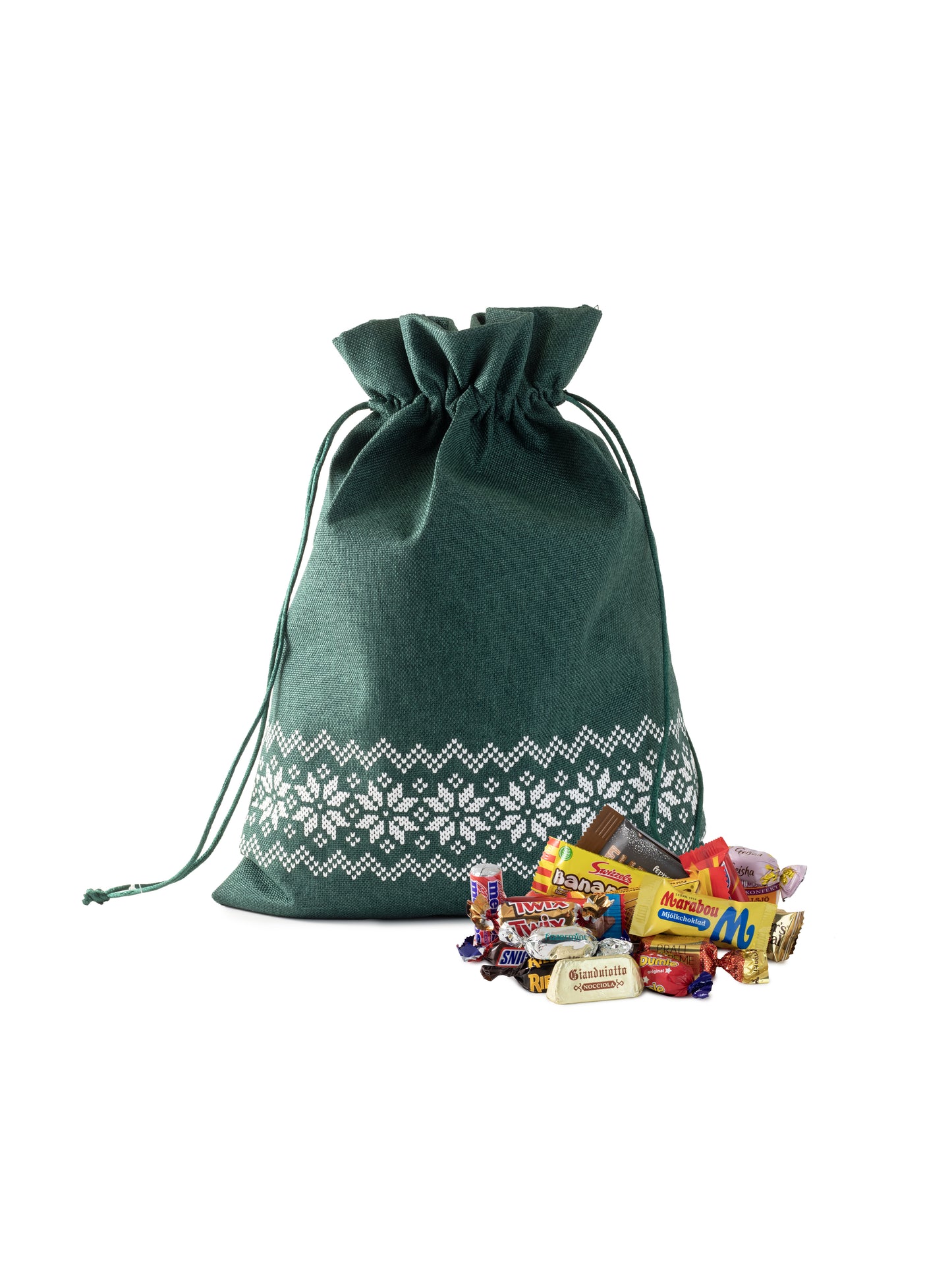 Julesekk Grønn Stor