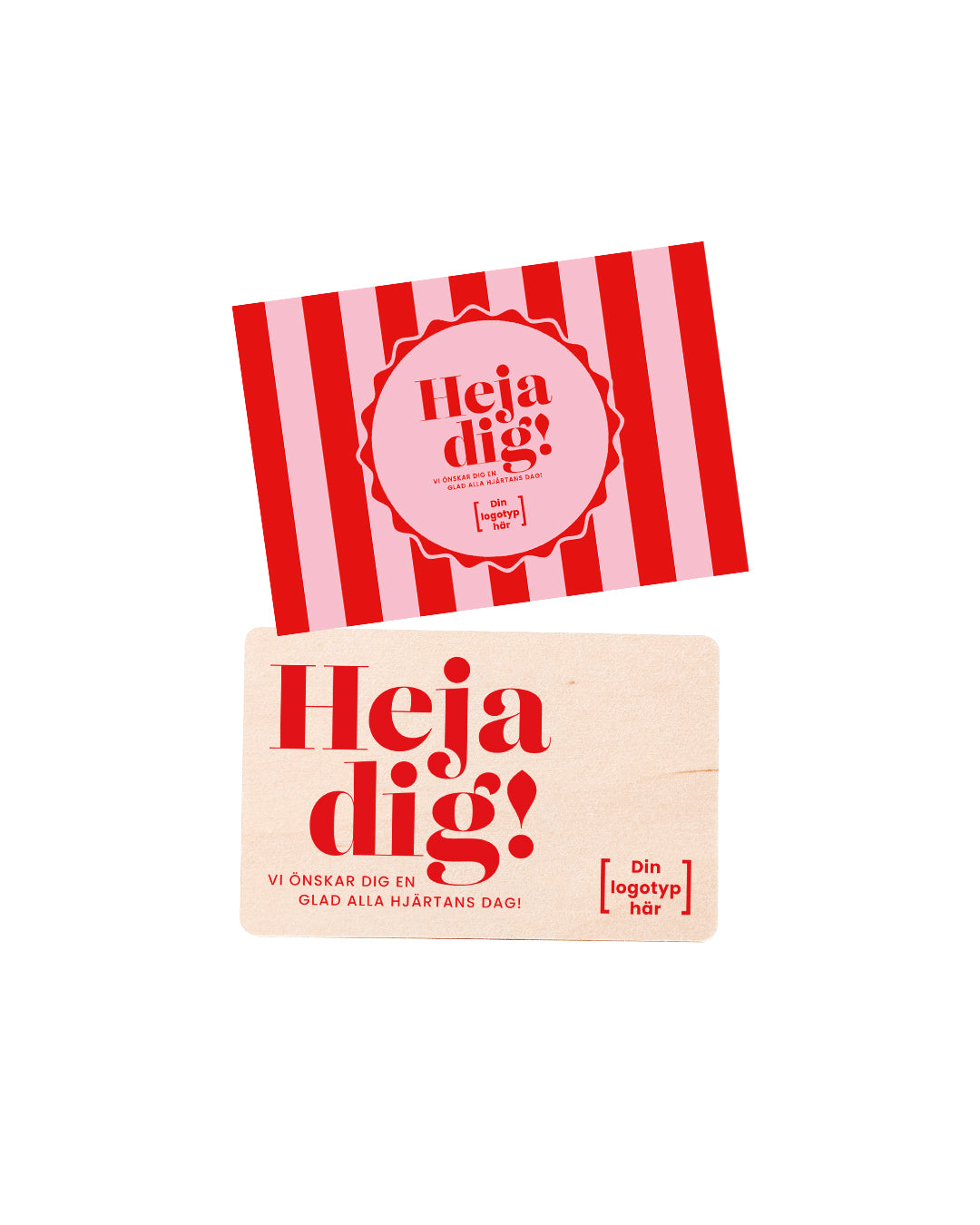 Treeske med sjokoladehjerter