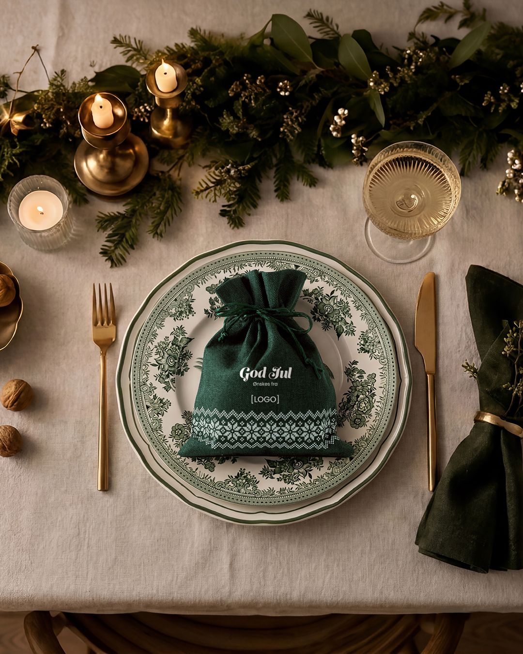 Julesekk Grønn 900 g