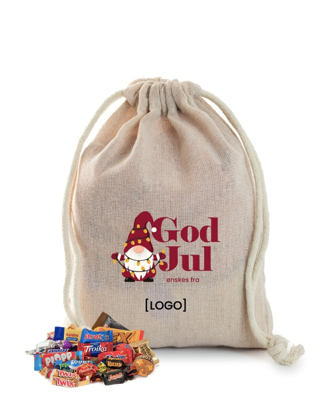 Julesekk i lin 3 kg