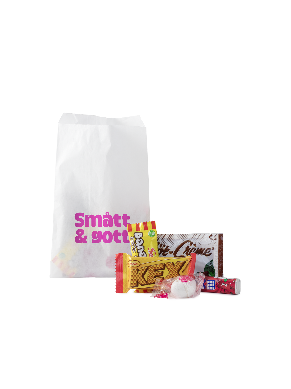 Retropose med Godteri